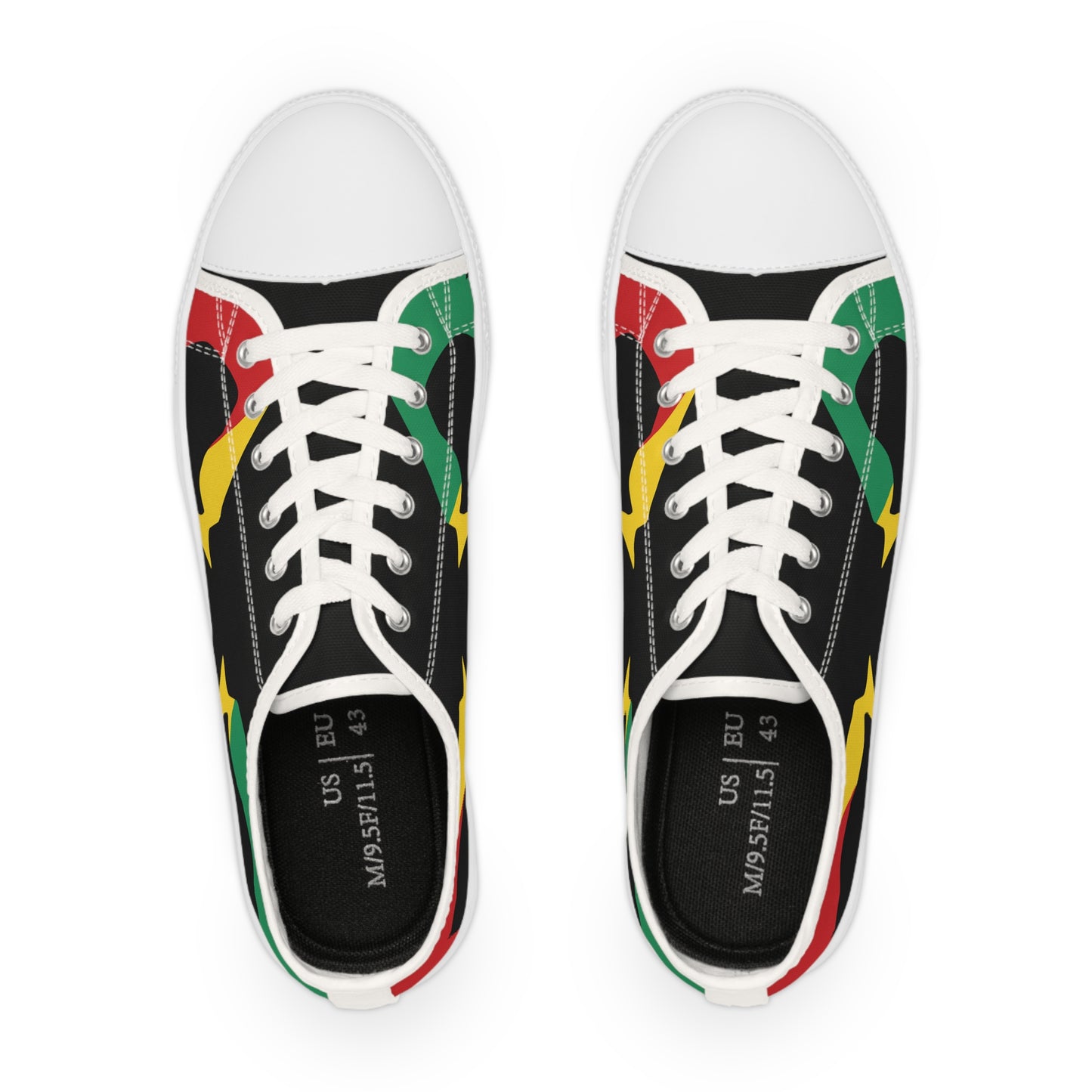 Low Top Sneakers Rasta Edition