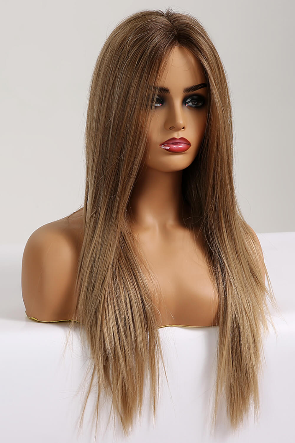 13*2" Lace Front Wigs Synthetic Long Straight 26'' 150% Density - Velvoza