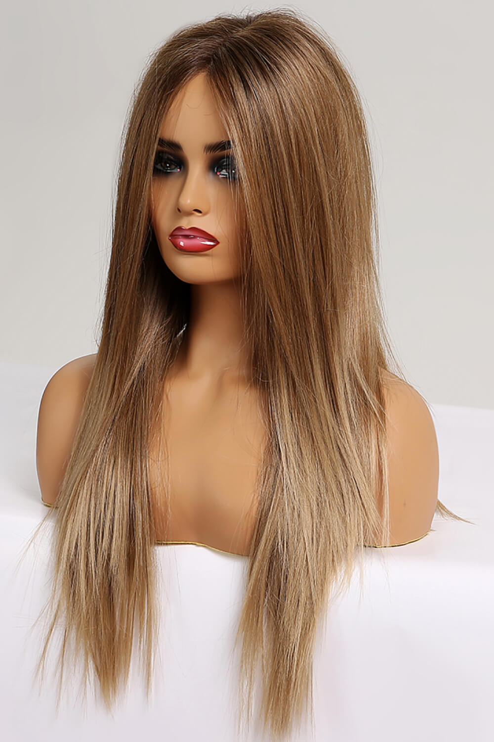 13*2" Lace Front Wigs Synthetic Long Straight 26'' 150% Density - Velvoza