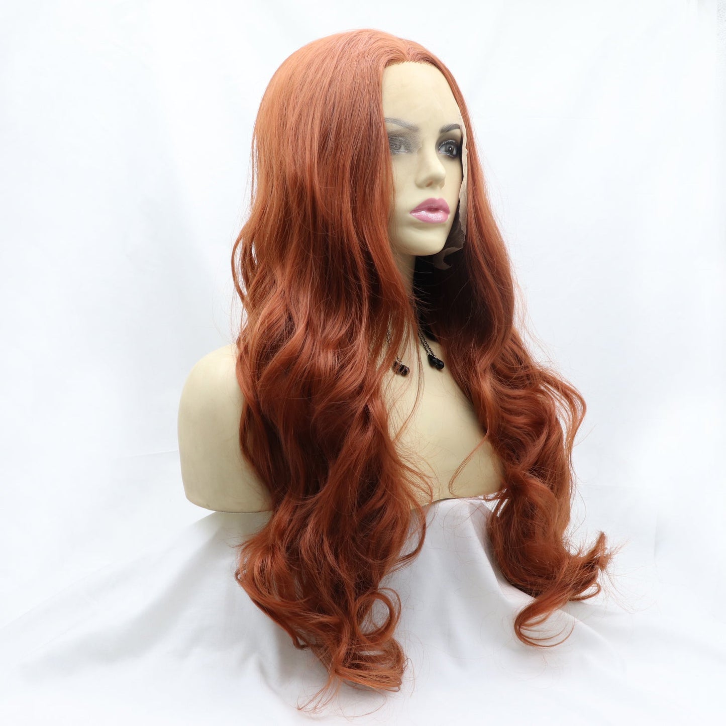 13*3" Lace Front Wigs Synthetic Long Wavy 24" 130% Density - Velvoza