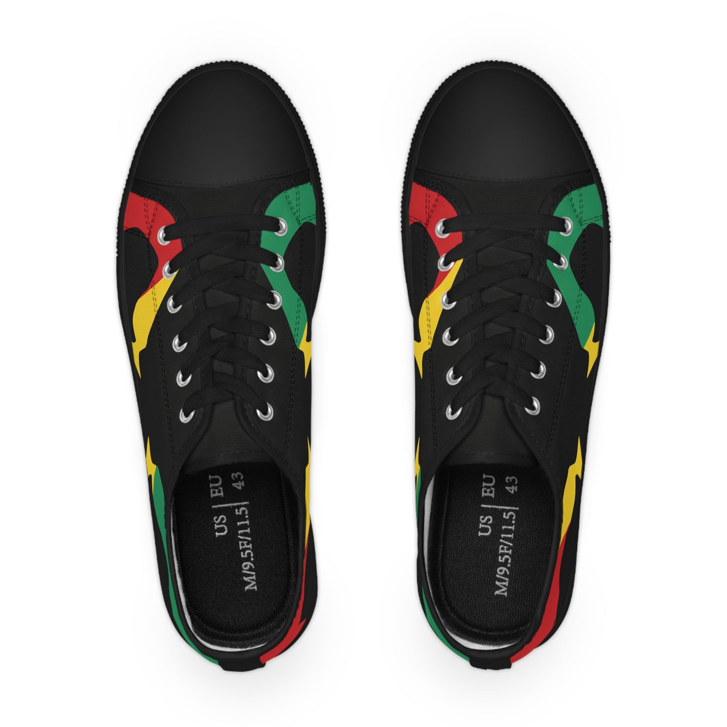 Low Top Sneakers Rasta Edition