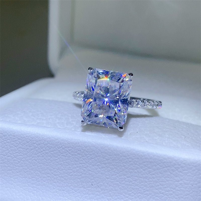 5 Carat Moissanite Zircon 925 Sterling Silver Ring - Velvoza