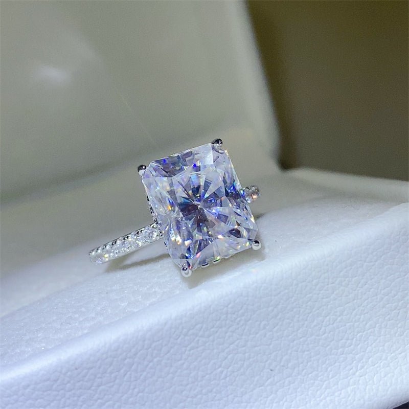 5 Carat Moissanite Zircon 925 Sterling Silver Ring - Velvoza