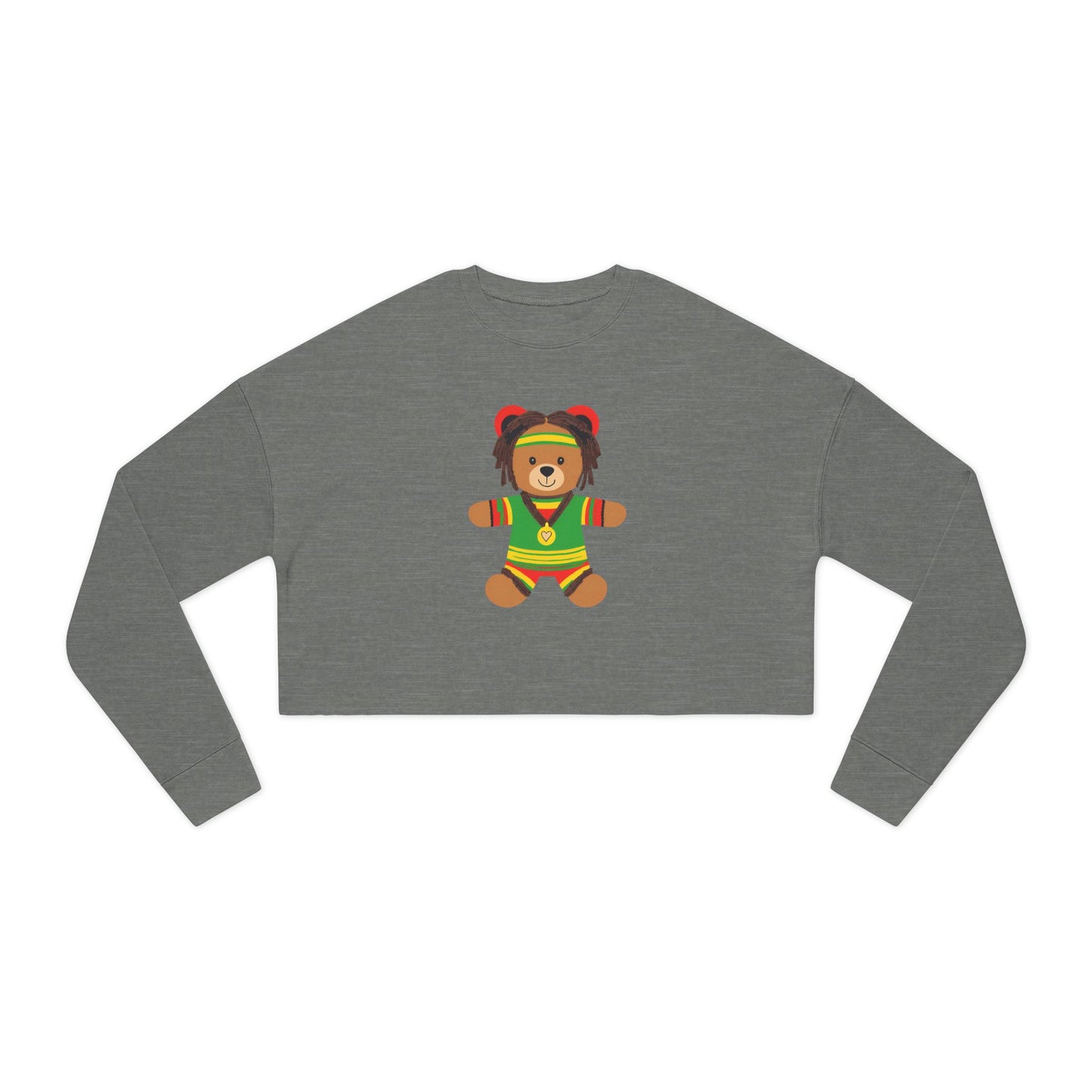 RastaBear Cropped Sweatshirt for Women