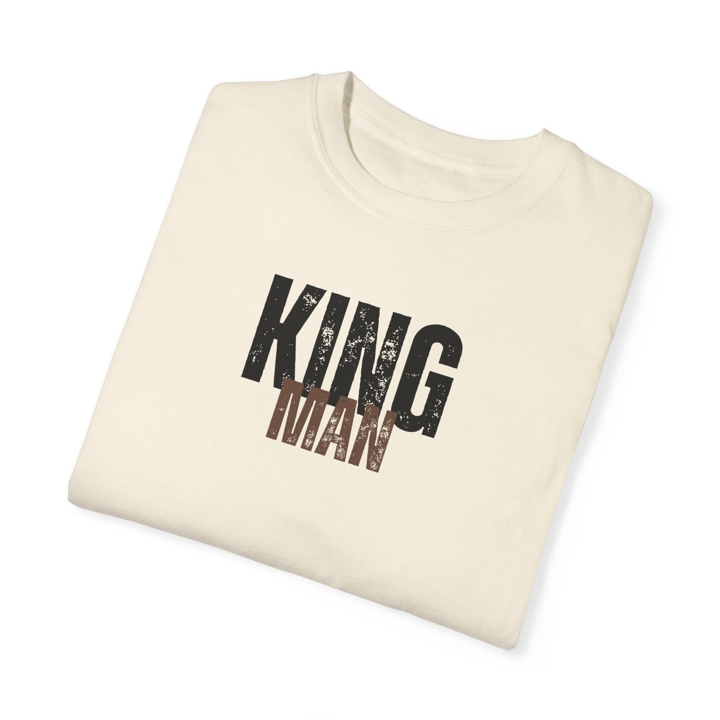 King Man T-shirt in Garment-Dyed