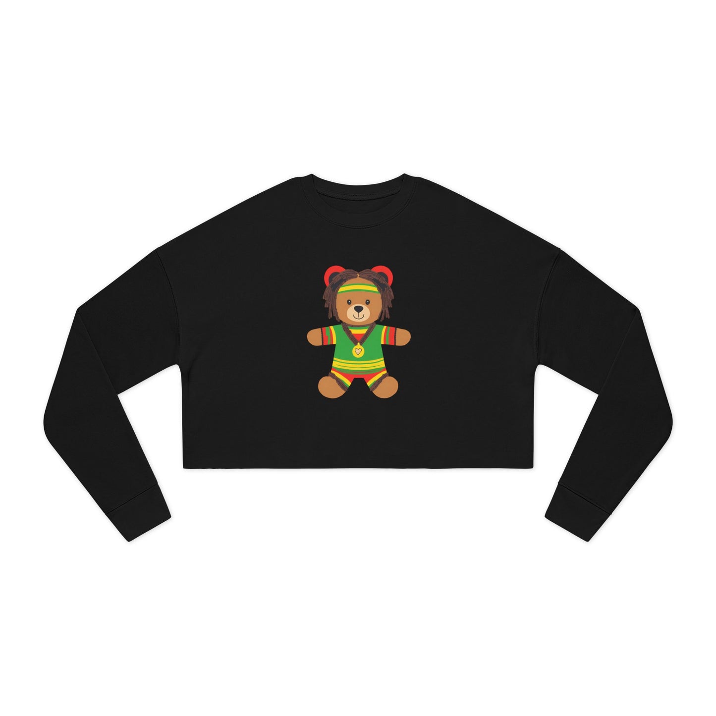 RastaBear Cropped Sweatshirt for Women