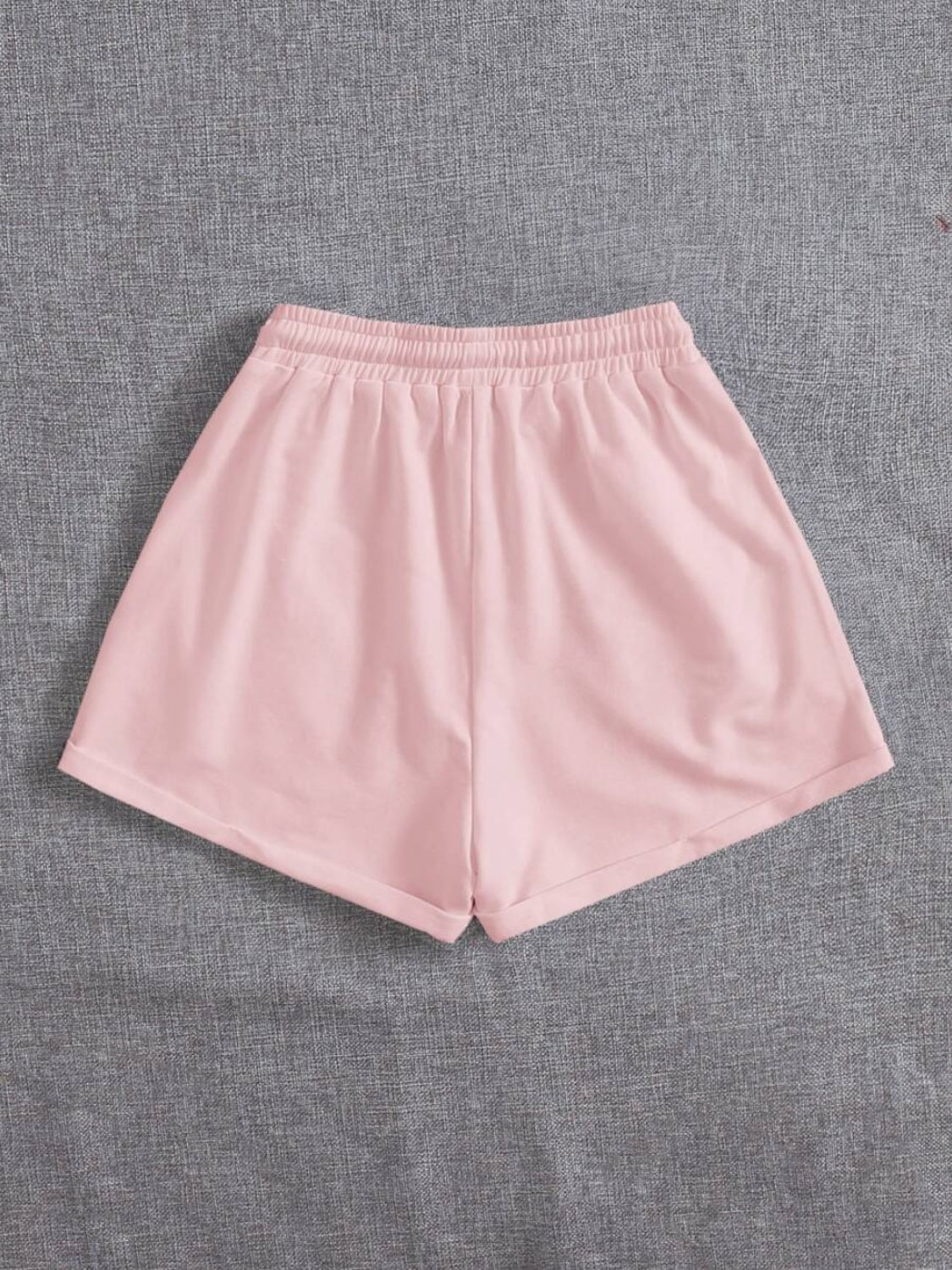 Drawstring Pocketed Elastic Waist Shorts