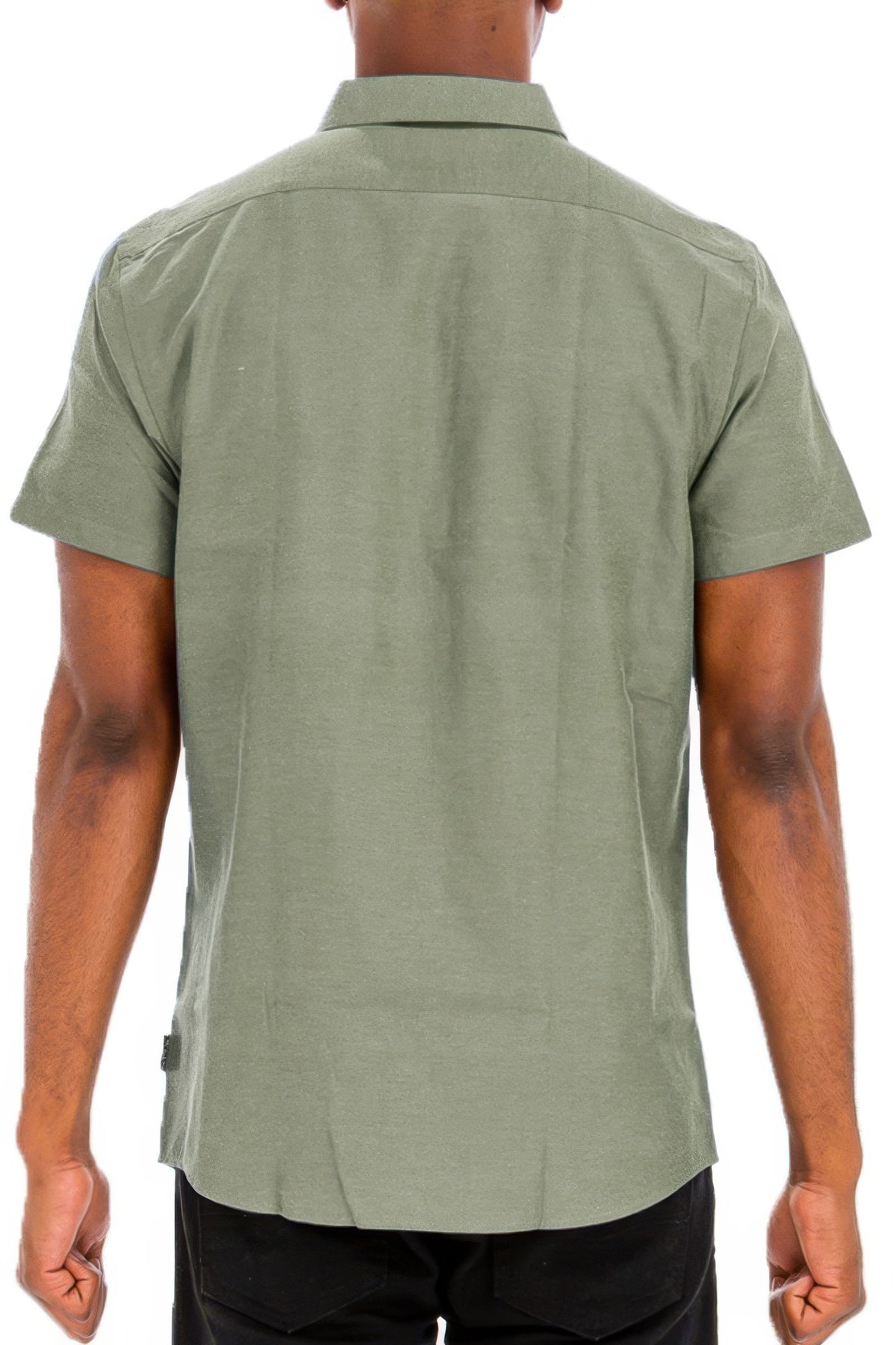 Men's Casual Short Sleeve Solid Shirt