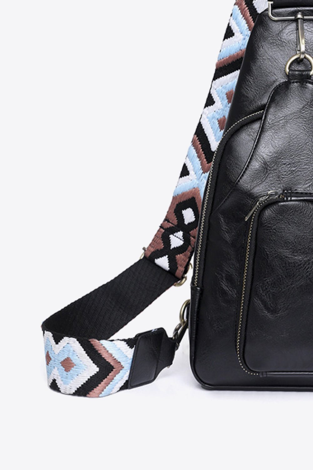 Adored Take A Trip PU Leather Sling Bag - Velvoza