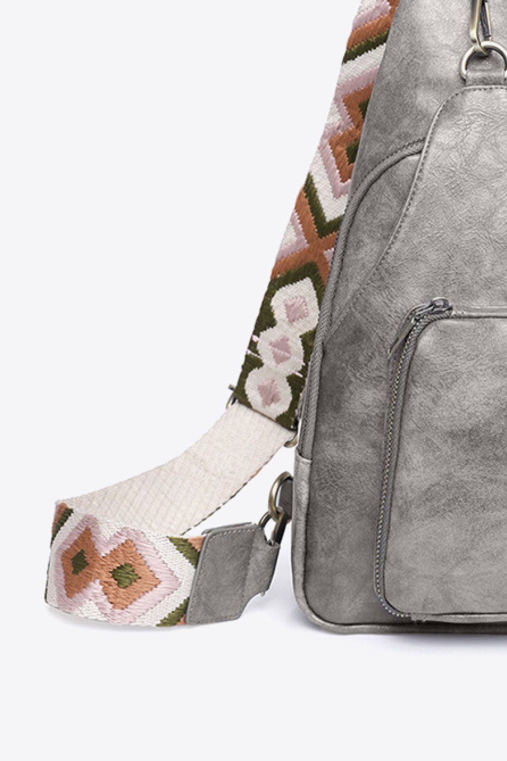 Adored Take A Trip PU Leather Sling Bag - Velvoza